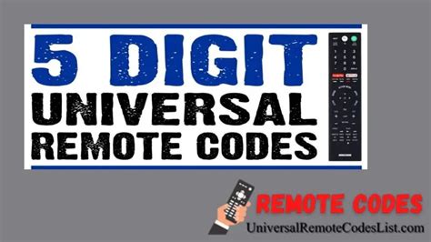 5 digit code for jvc tv|5 Digit Universal Remote Control Codes For All TVs .